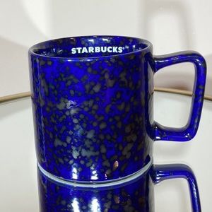 Starbucks Blue Black Speckle ceramic mug